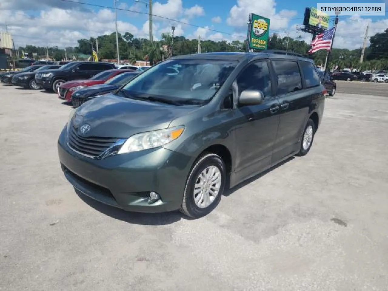 2011 Toyota Sienna Xle VIN: 5TDYK3DC4BS132889 Lot: 72835954