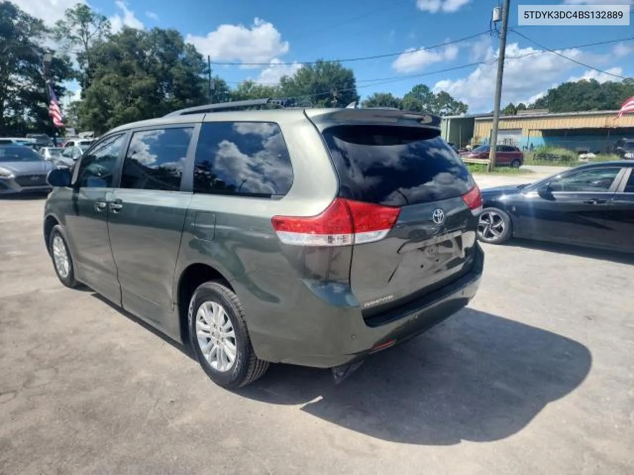 5TDYK3DC4BS132889 2011 Toyota Sienna Xle