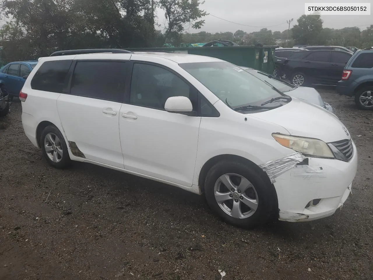 2011 Toyota Sienna Le VIN: 5TDKK3DC6BS050152 Lot: 73056744