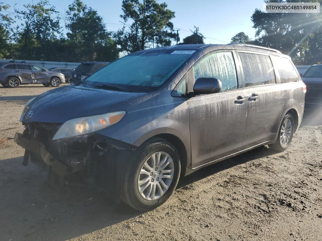 2011 Toyota Sienna Xle VIN: 5TDYK3DC4BS149854 Lot: 73183714