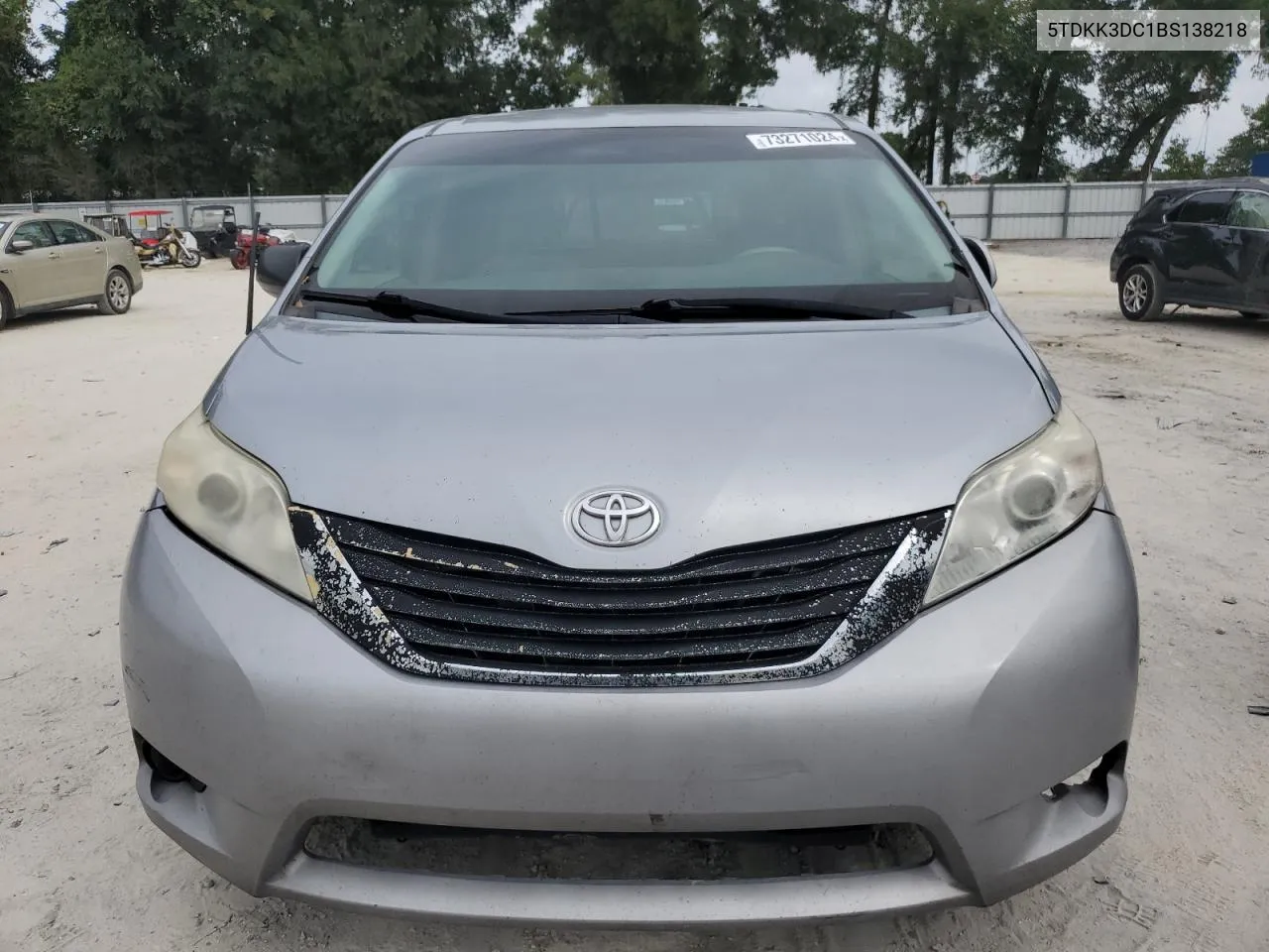 2011 Toyota Sienna Le VIN: 5TDKK3DC1BS138218 Lot: 73271024