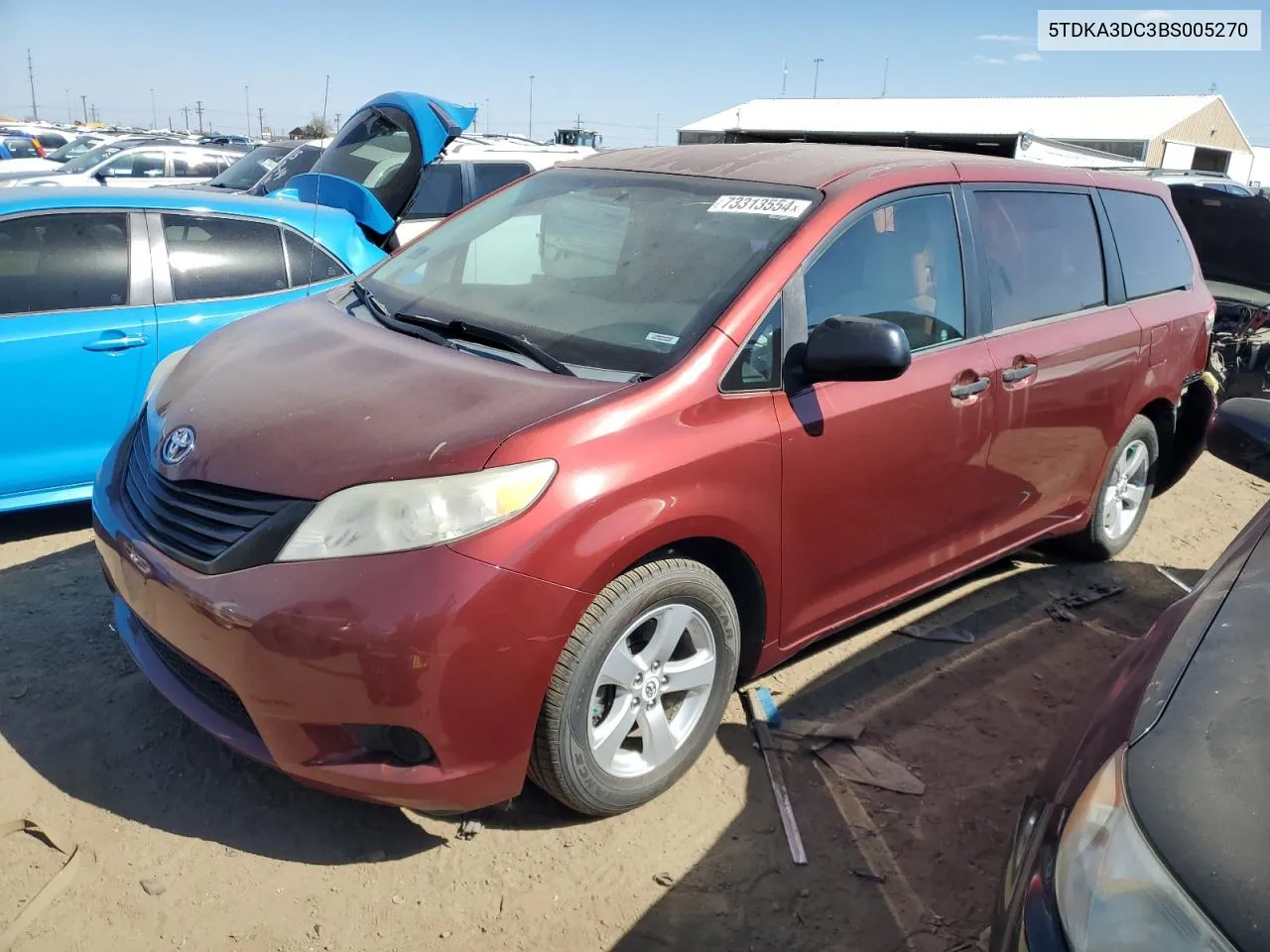 5TDKA3DC3BS005270 2011 Toyota Sienna Base