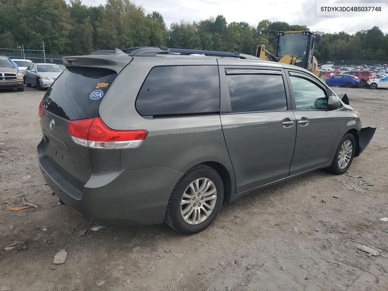 2011 Toyota Sienna Xle VIN: 5TDYK3DC4BS037748 Lot: 73408324