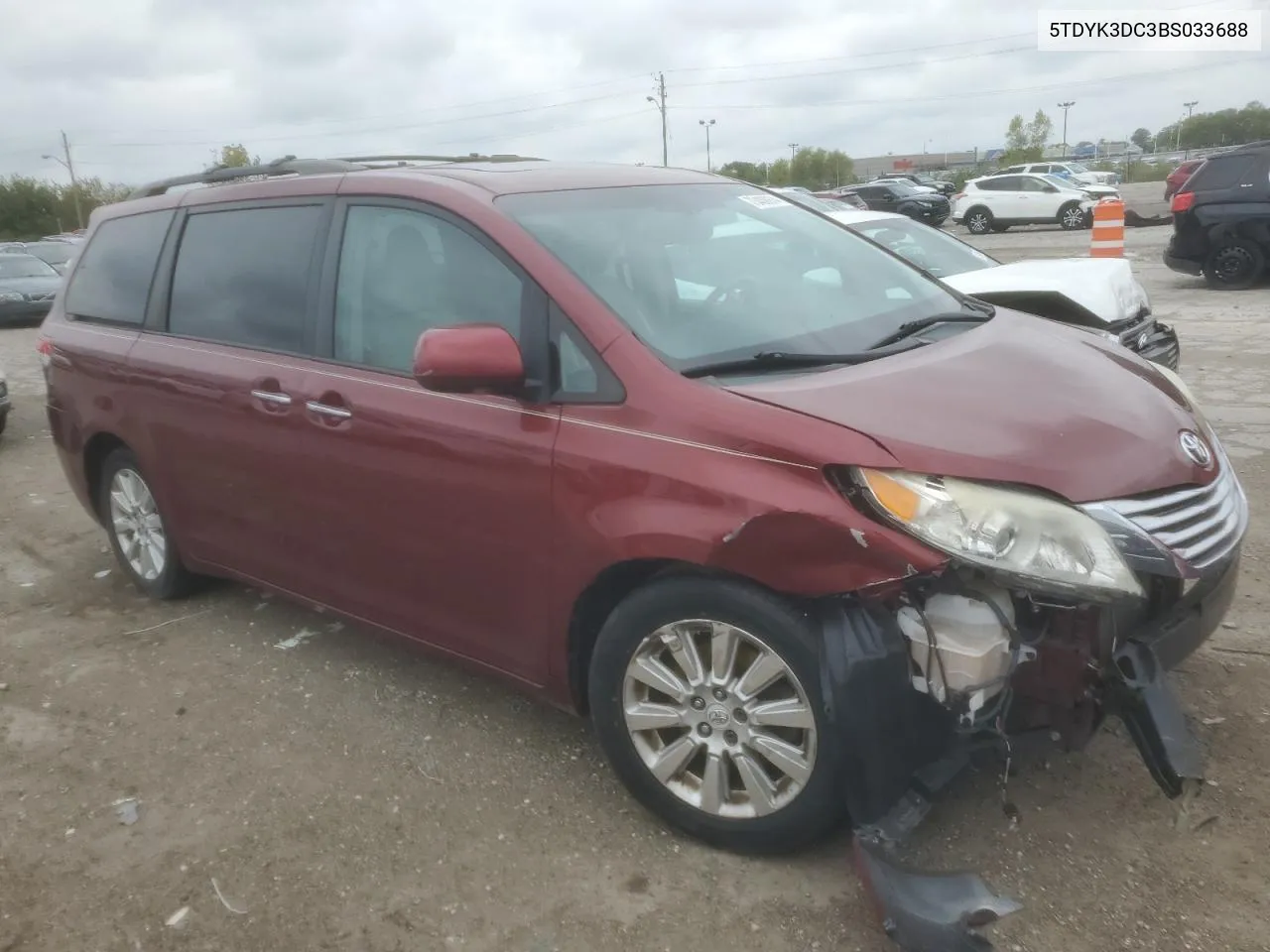 2011 Toyota Sienna Xle VIN: 5TDYK3DC3BS033688 Lot: 73408974