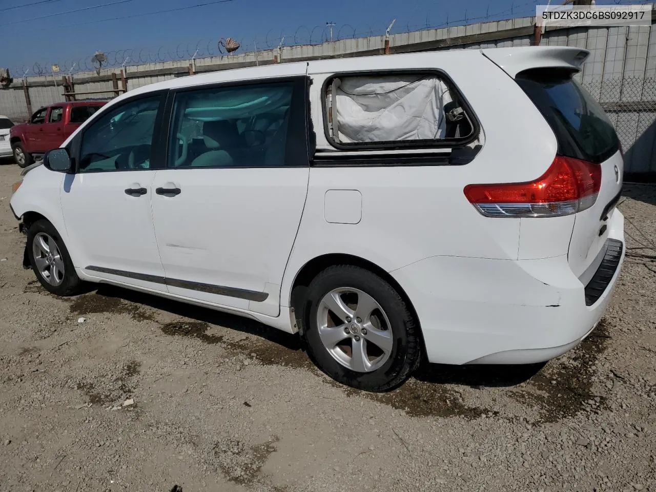 2011 Toyota Sienna VIN: 5TDZK3DC6BS092917 Lot: 73503264