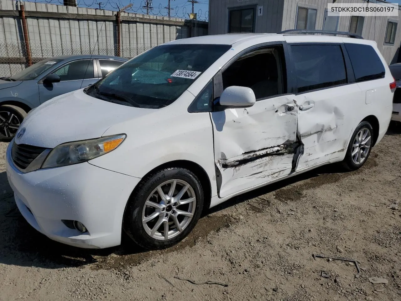 2011 Toyota Sienna Le VIN: 5TDKK3DC1BS060197 Lot: 73874584