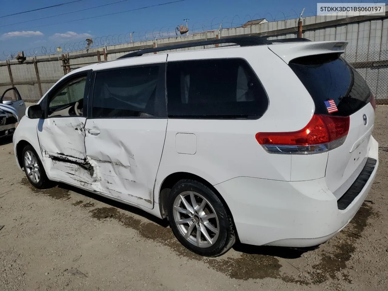 2011 Toyota Sienna Le VIN: 5TDKK3DC1BS060197 Lot: 73874584