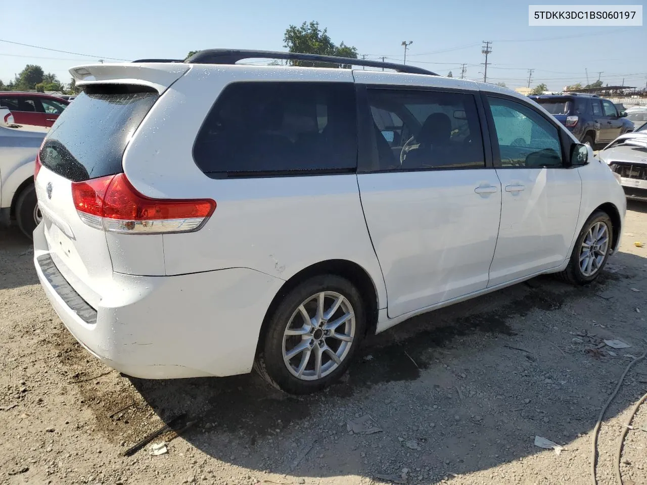 2011 Toyota Sienna Le VIN: 5TDKK3DC1BS060197 Lot: 73874584