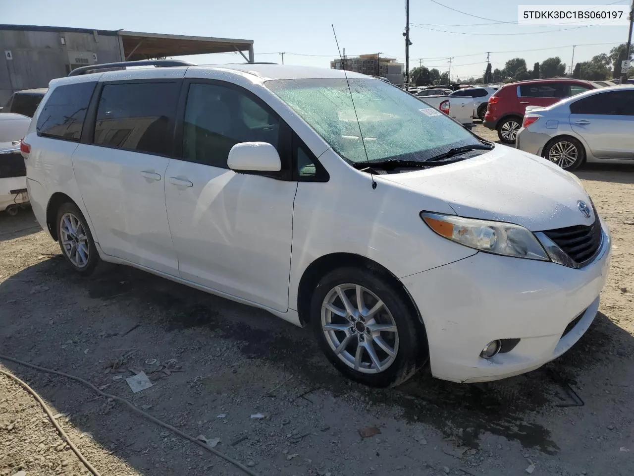 2011 Toyota Sienna Le VIN: 5TDKK3DC1BS060197 Lot: 73874584