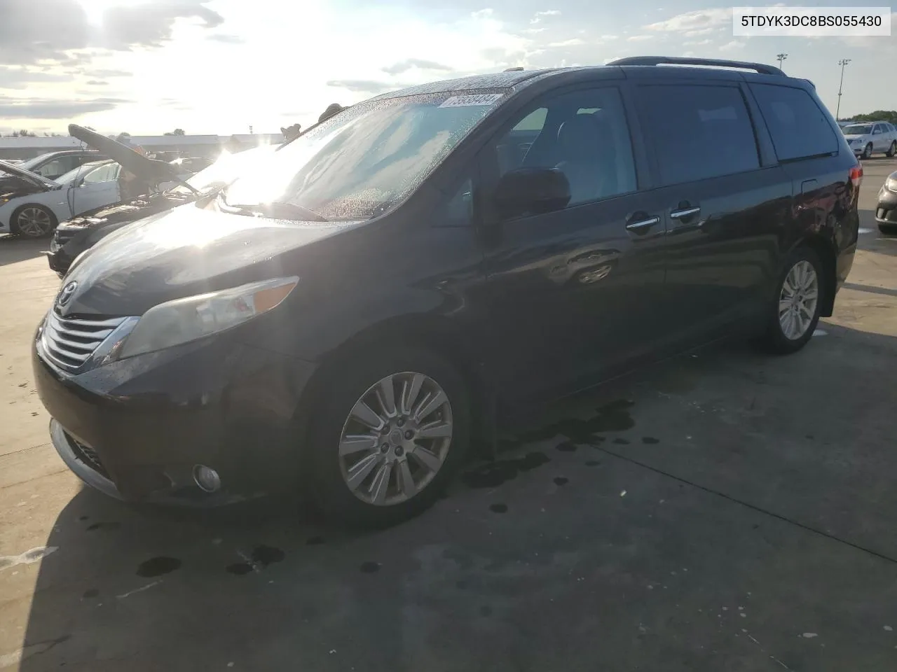 2011 Toyota Sienna Xle VIN: 5TDYK3DC8BS055430 Lot: 73938484