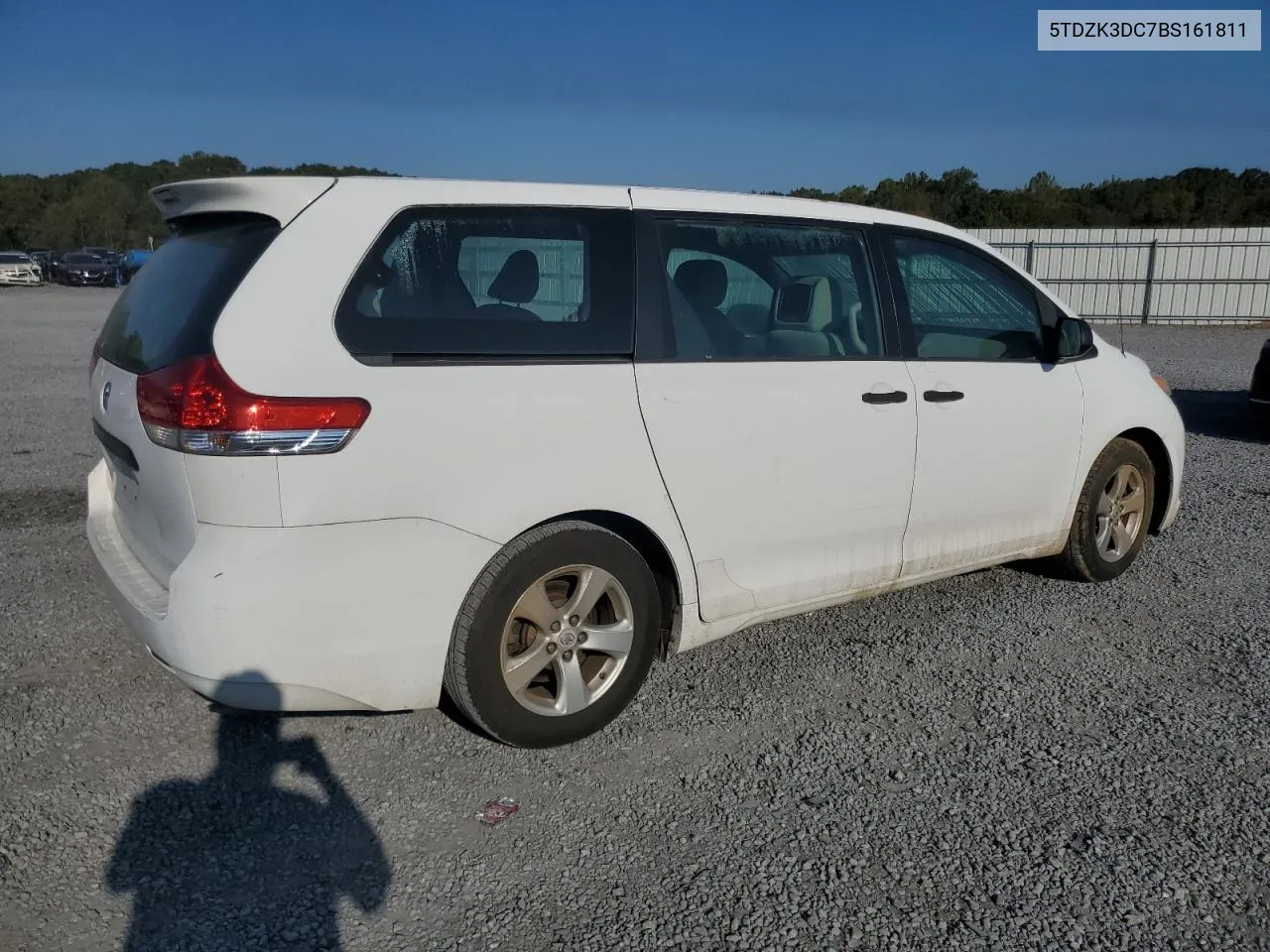 2011 Toyota Sienna VIN: 5TDZK3DC7BS161811 Lot: 74205744