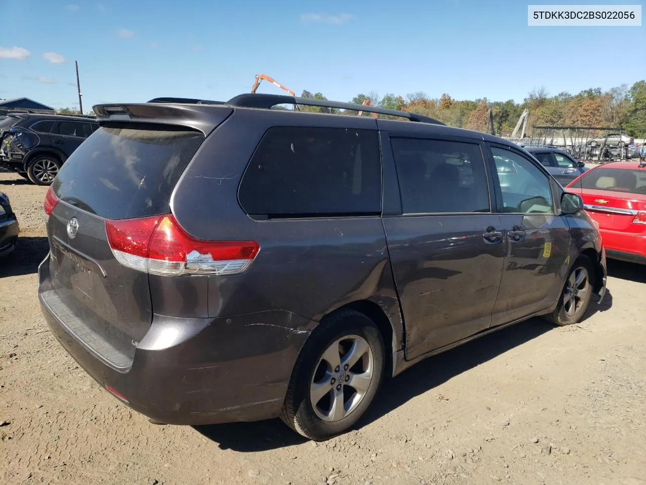 2011 Toyota Sienna Le VIN: 5TDKK3DC2BS022056 Lot: 74437944