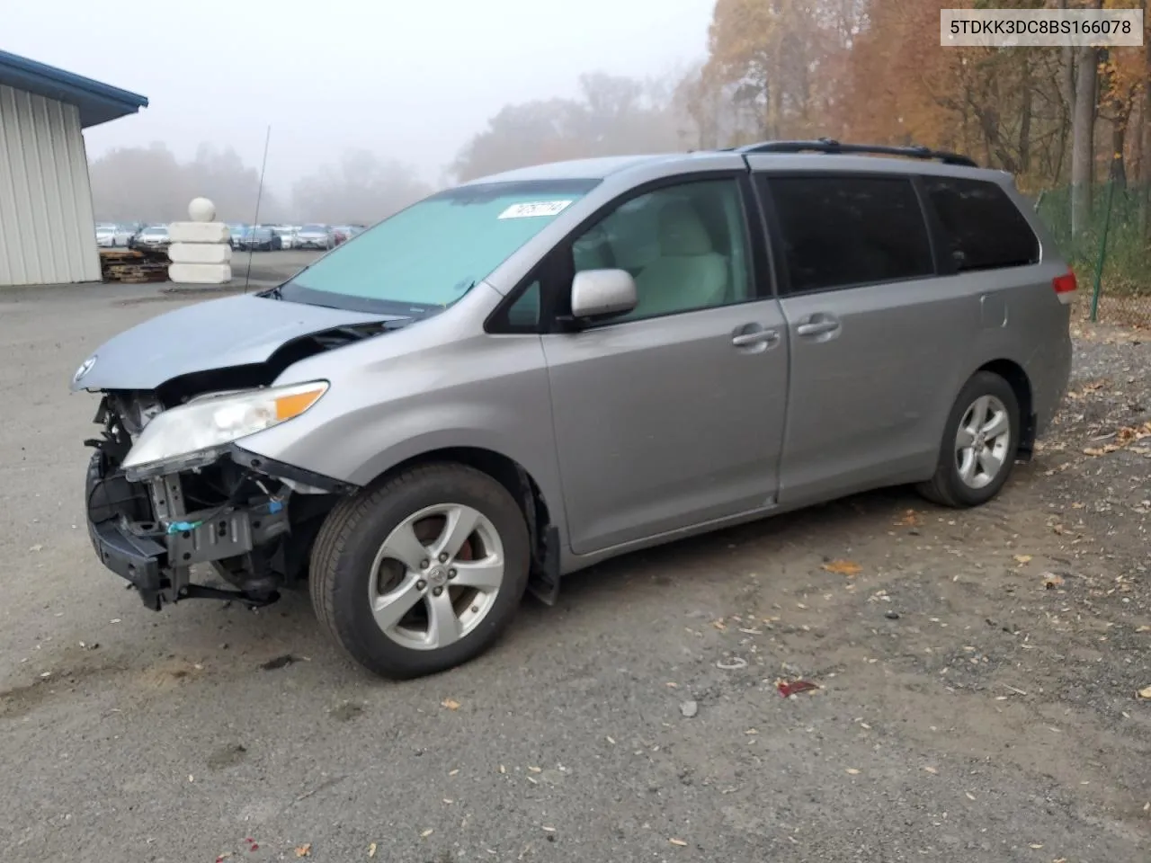 2011 Toyota Sienna Le VIN: 5TDKK3DC8BS166078 Lot: 74757714