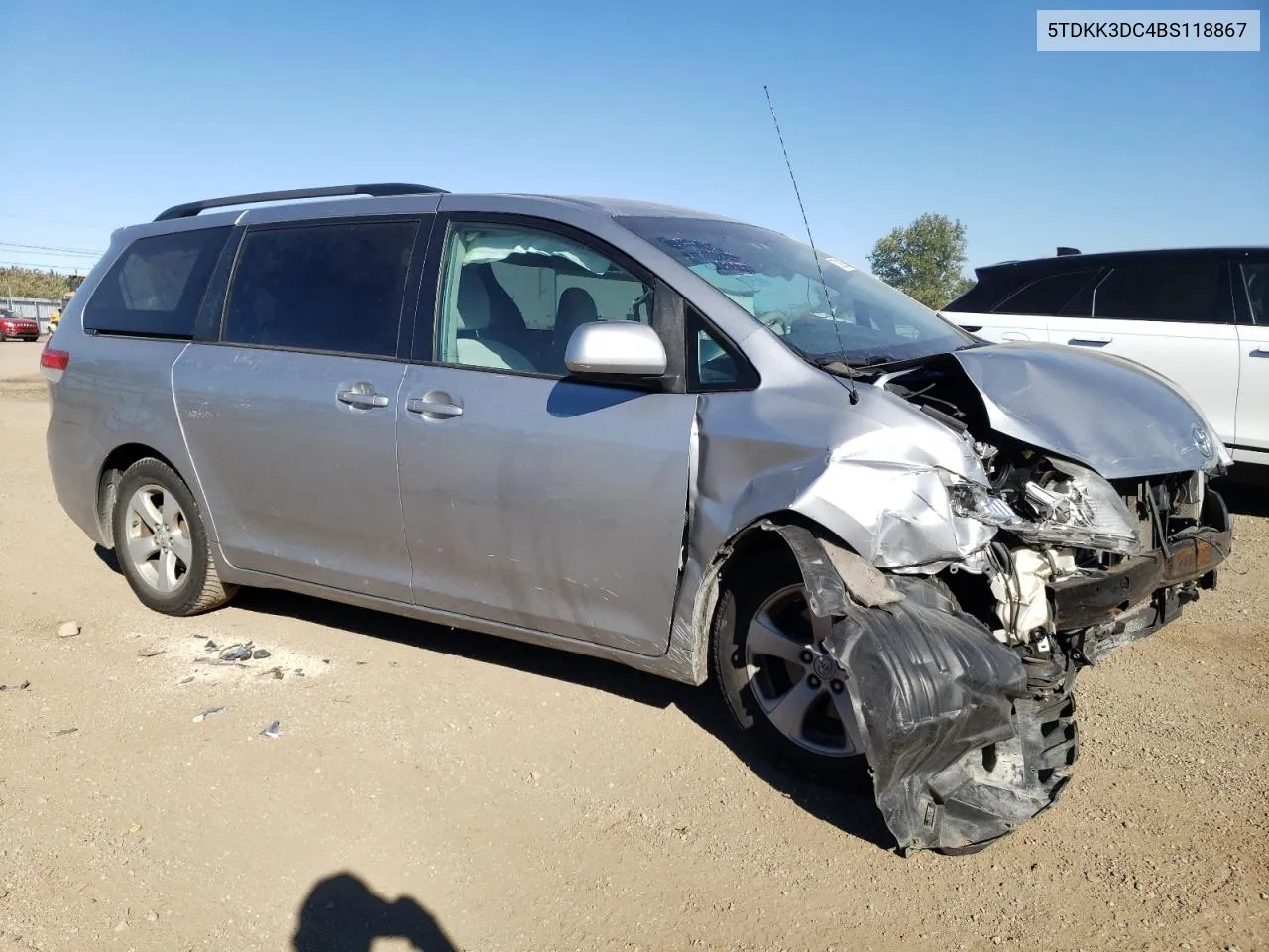 2011 Toyota Sienna Le VIN: 5TDKK3DC4BS118867 Lot: 75399394