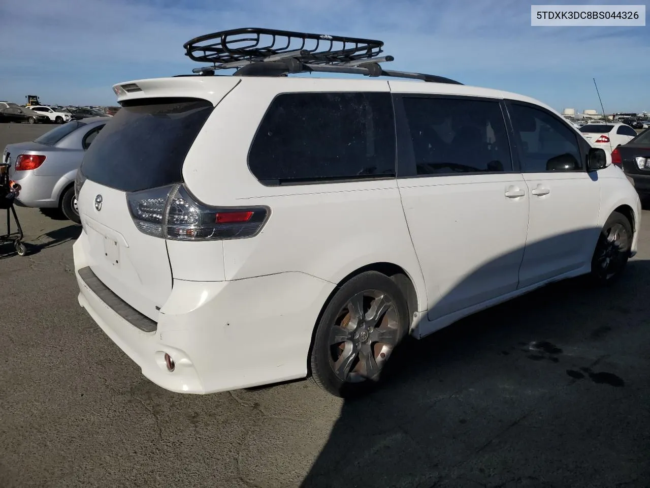 2011 Toyota Sienna Sport VIN: 5TDXK3DC8BS044326 Lot: 75727854