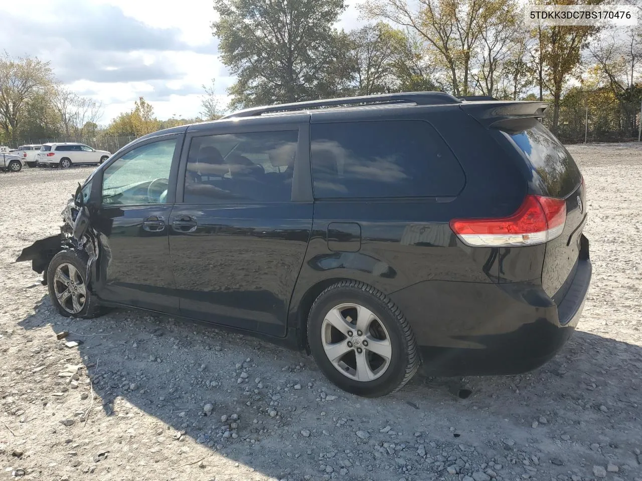 2011 Toyota Sienna Le VIN: 5TDKK3DC7BS170476 Lot: 76487604