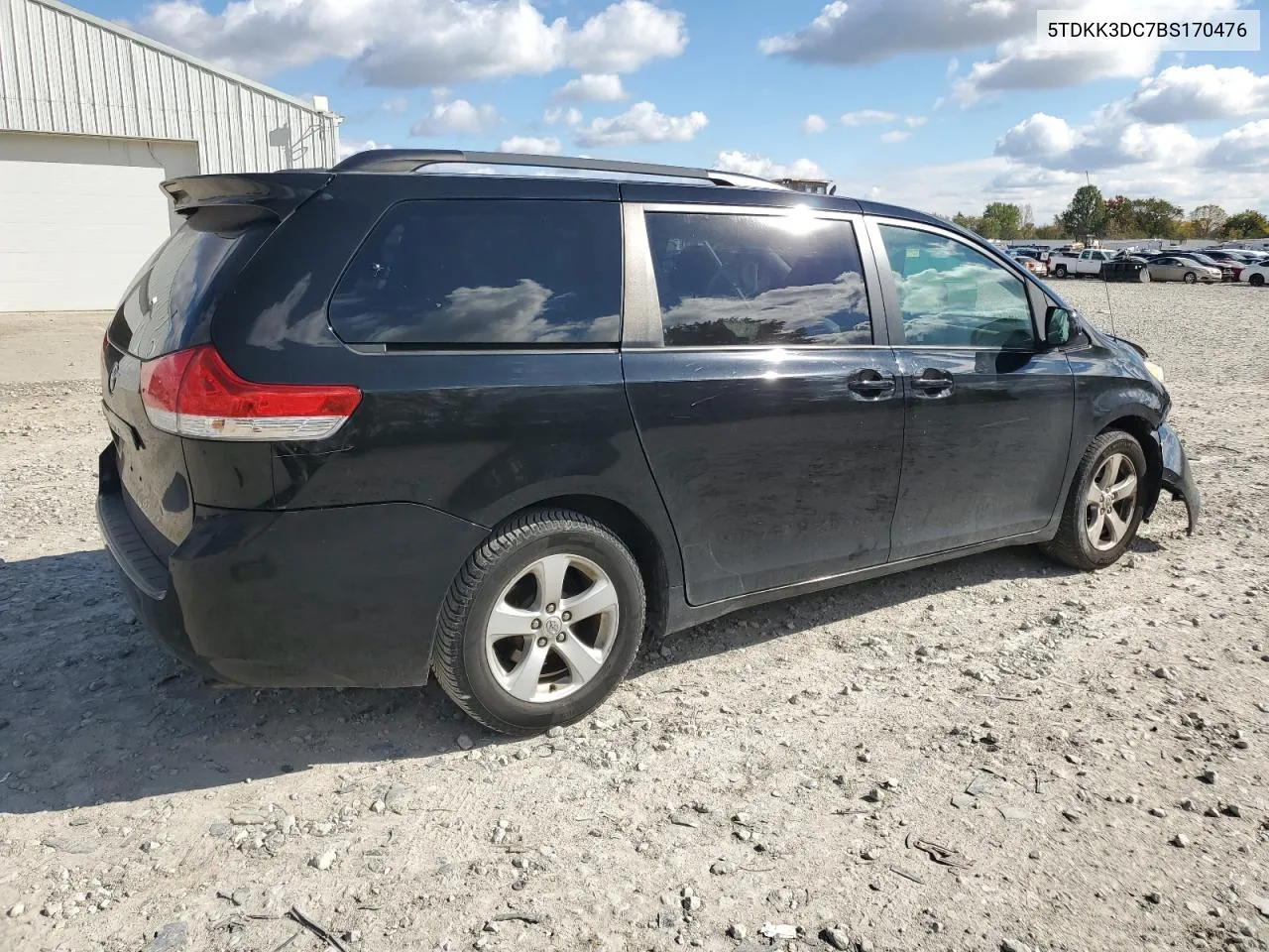 2011 Toyota Sienna Le VIN: 5TDKK3DC7BS170476 Lot: 76487604