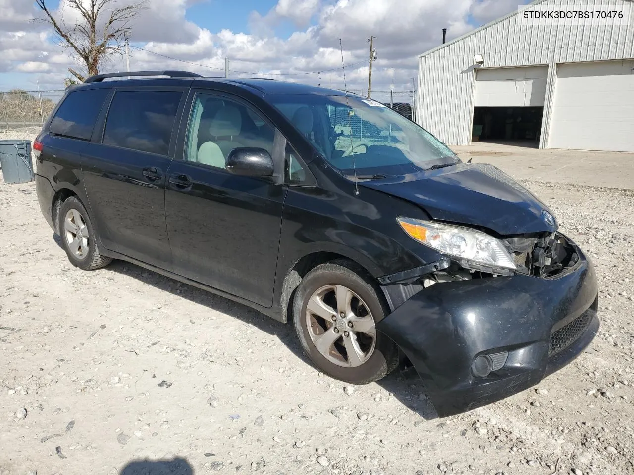 2011 Toyota Sienna Le VIN: 5TDKK3DC7BS170476 Lot: 76487604