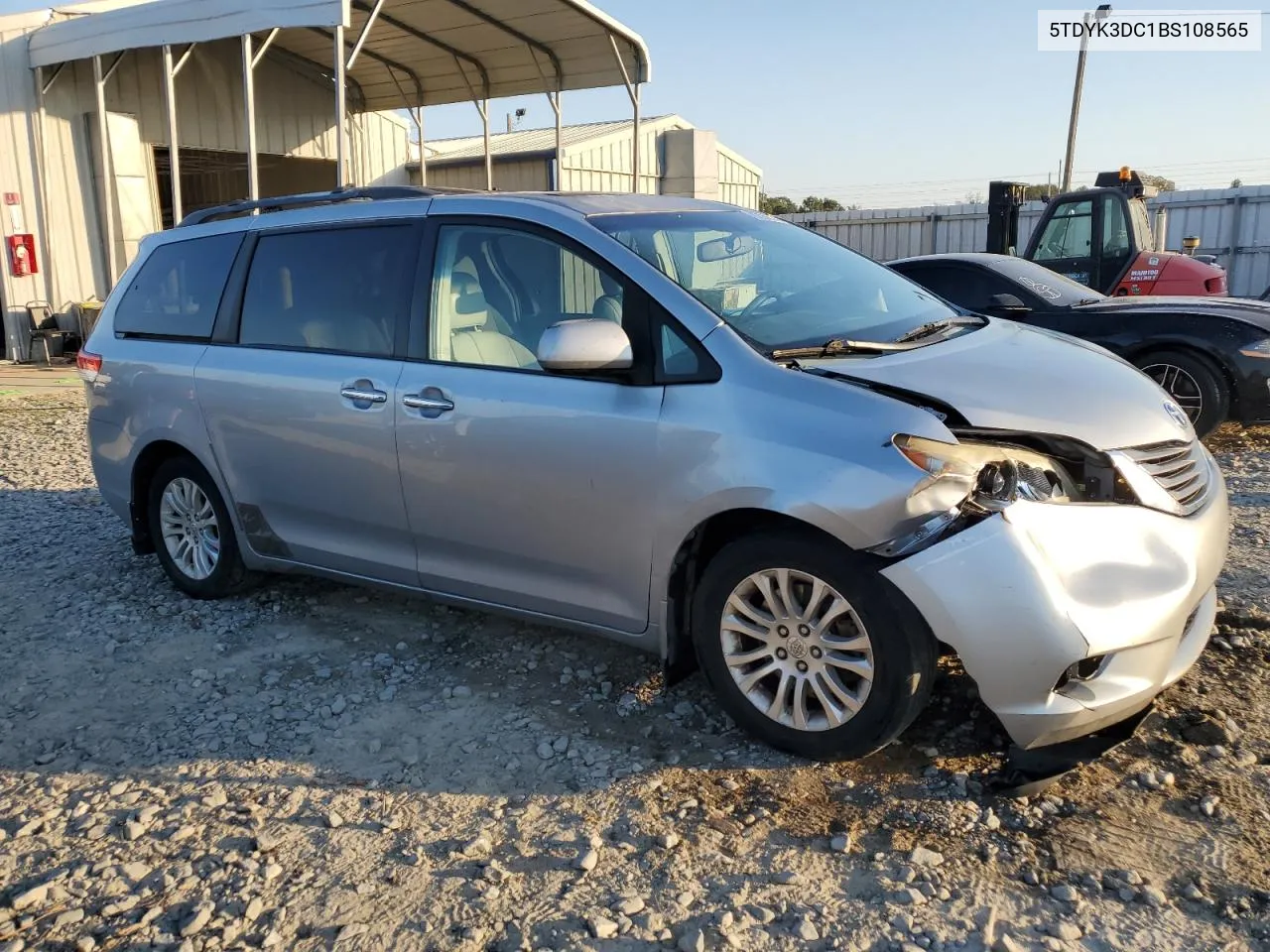 2011 Toyota Sienna Xle VIN: 5TDYK3DC1BS108565 Lot: 76729624