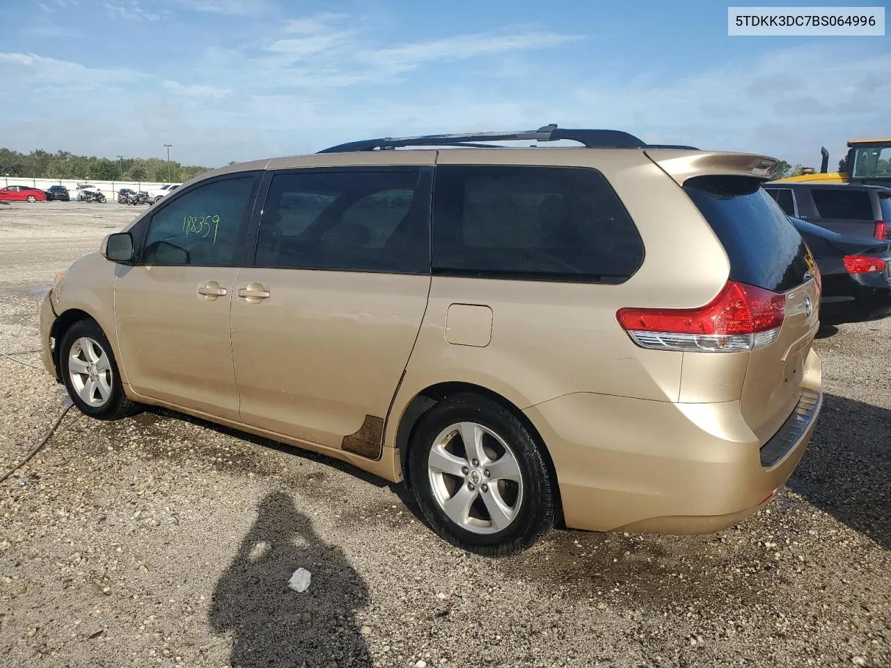 2011 Toyota Sienna Le VIN: 5TDKK3DC7BS064996 Lot: 76907864