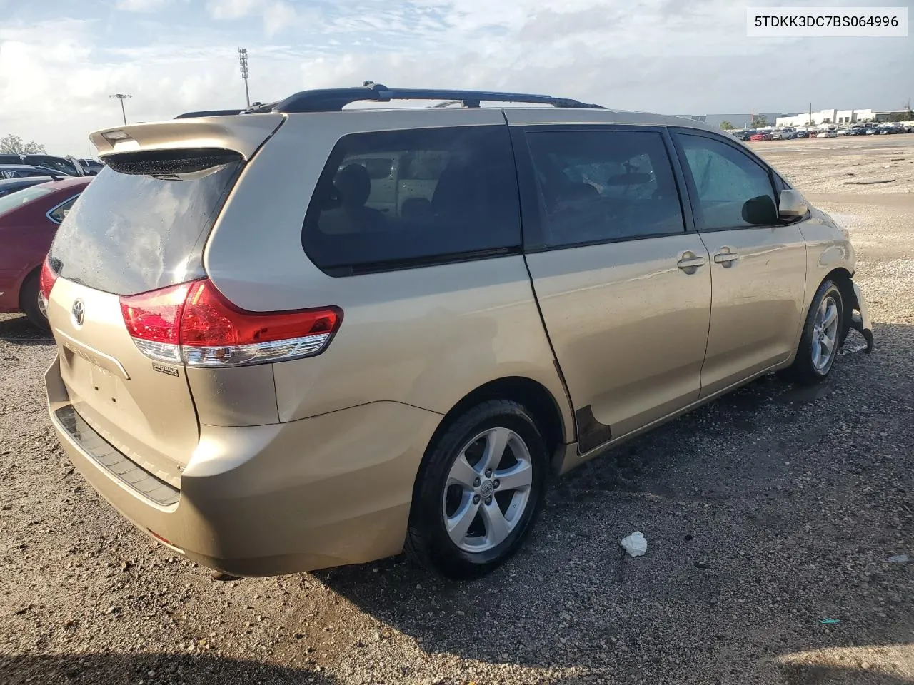 2011 Toyota Sienna Le VIN: 5TDKK3DC7BS064996 Lot: 76907864