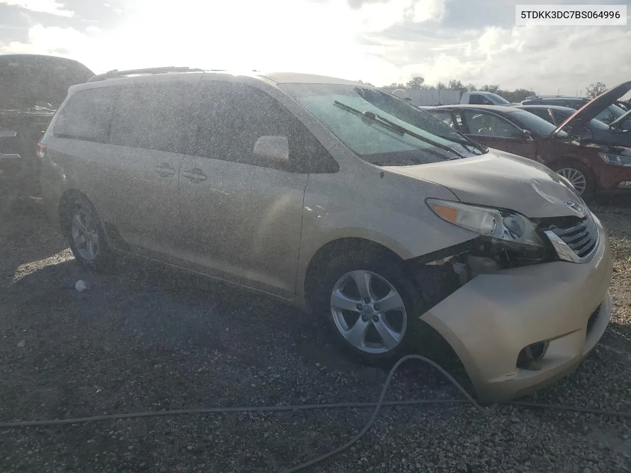 2011 Toyota Sienna Le VIN: 5TDKK3DC7BS064996 Lot: 76907864