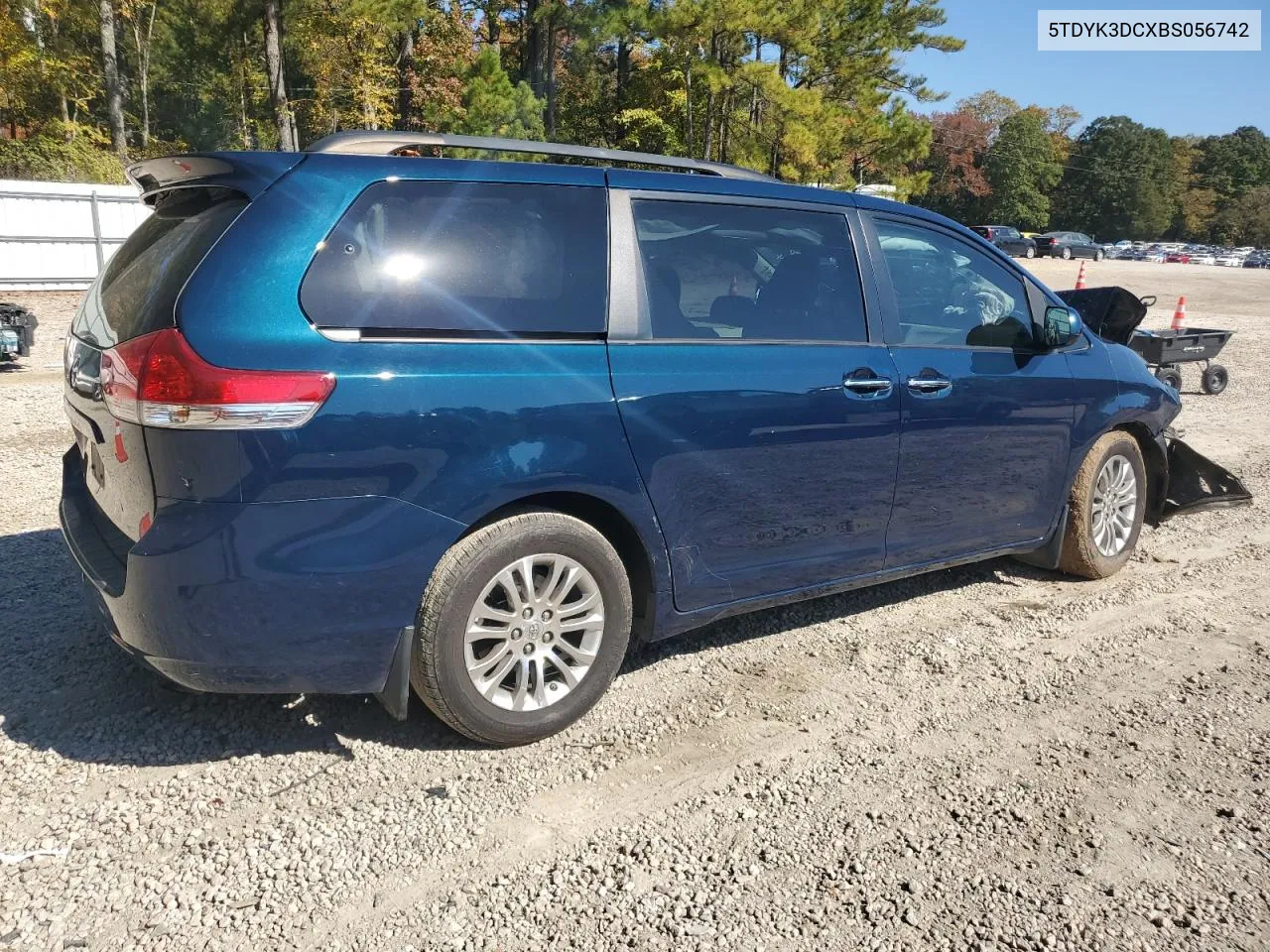 2011 Toyota Sienna Xle VIN: 5TDYK3DCXBS056742 Lot: 76980464