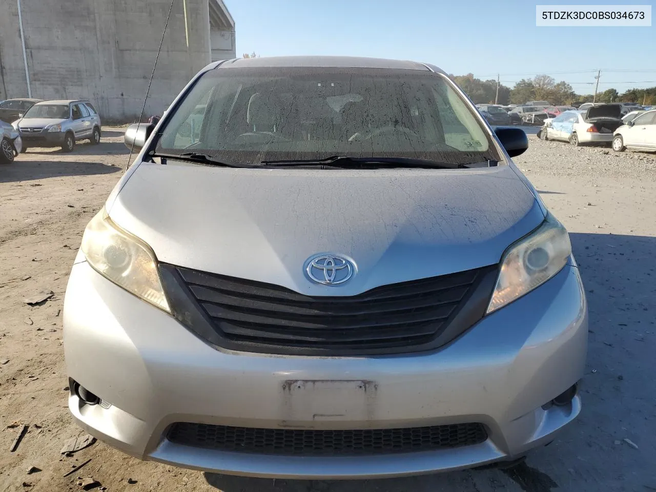 2011 Toyota Sienna VIN: 5TDZK3DC0BS034673 Lot: 77026864