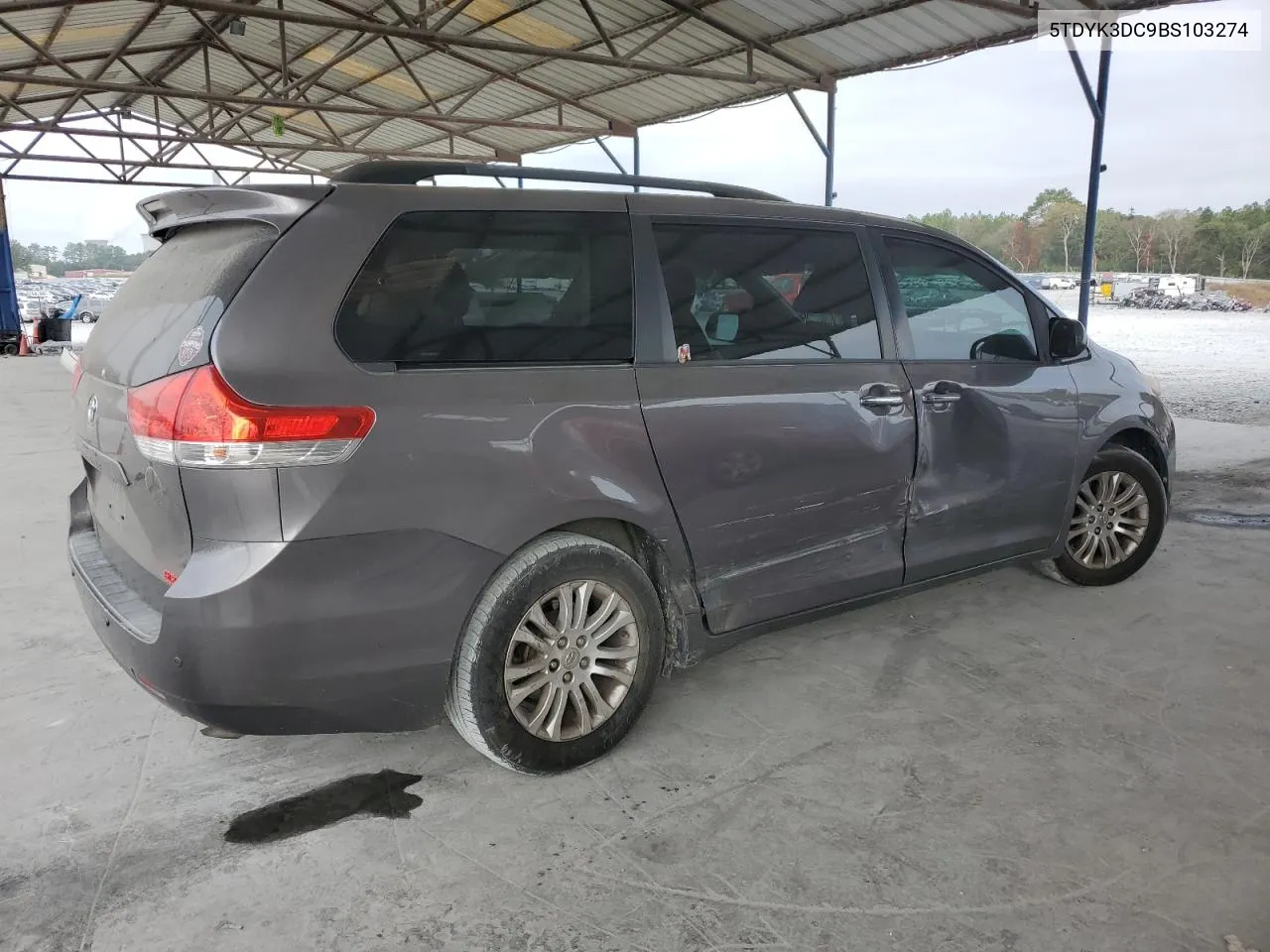 2011 Toyota Sienna Xle VIN: 5TDYK3DC9BS103274 Lot: 77037524