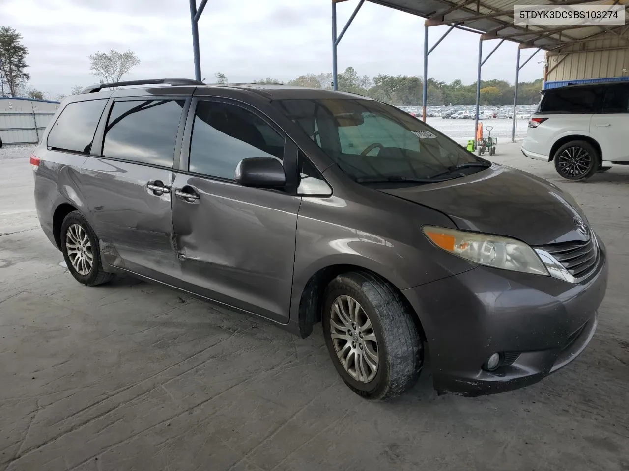 2011 Toyota Sienna Xle VIN: 5TDYK3DC9BS103274 Lot: 77037524