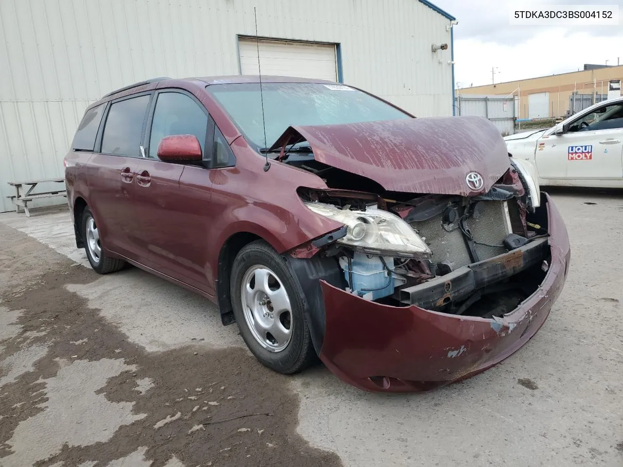 2011 Toyota Sienna Base VIN: 5TDKA3DC3BS004152 Lot: 77639774