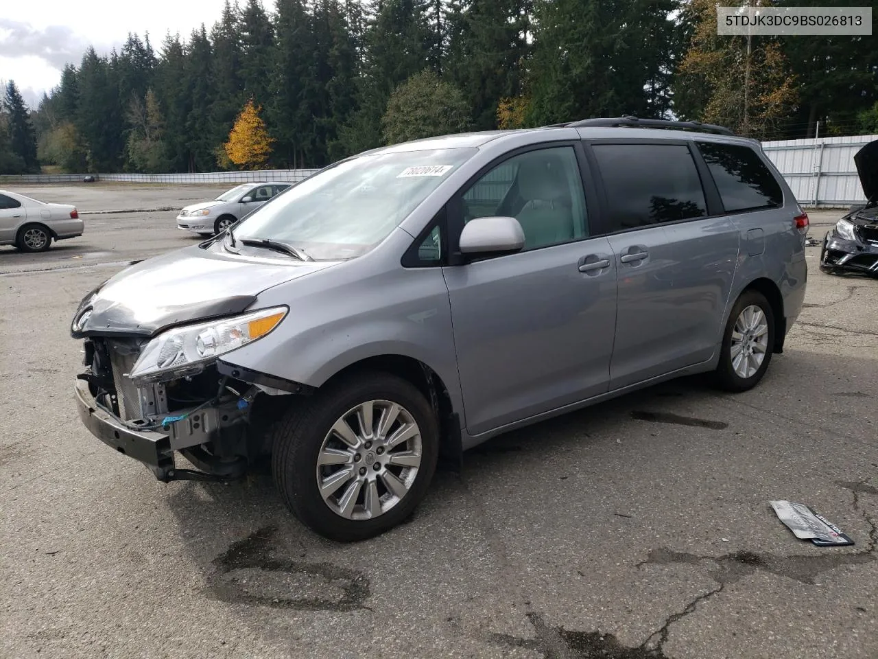 2011 Toyota Sienna Le VIN: 5TDJK3DC9BS026813 Lot: 78020614