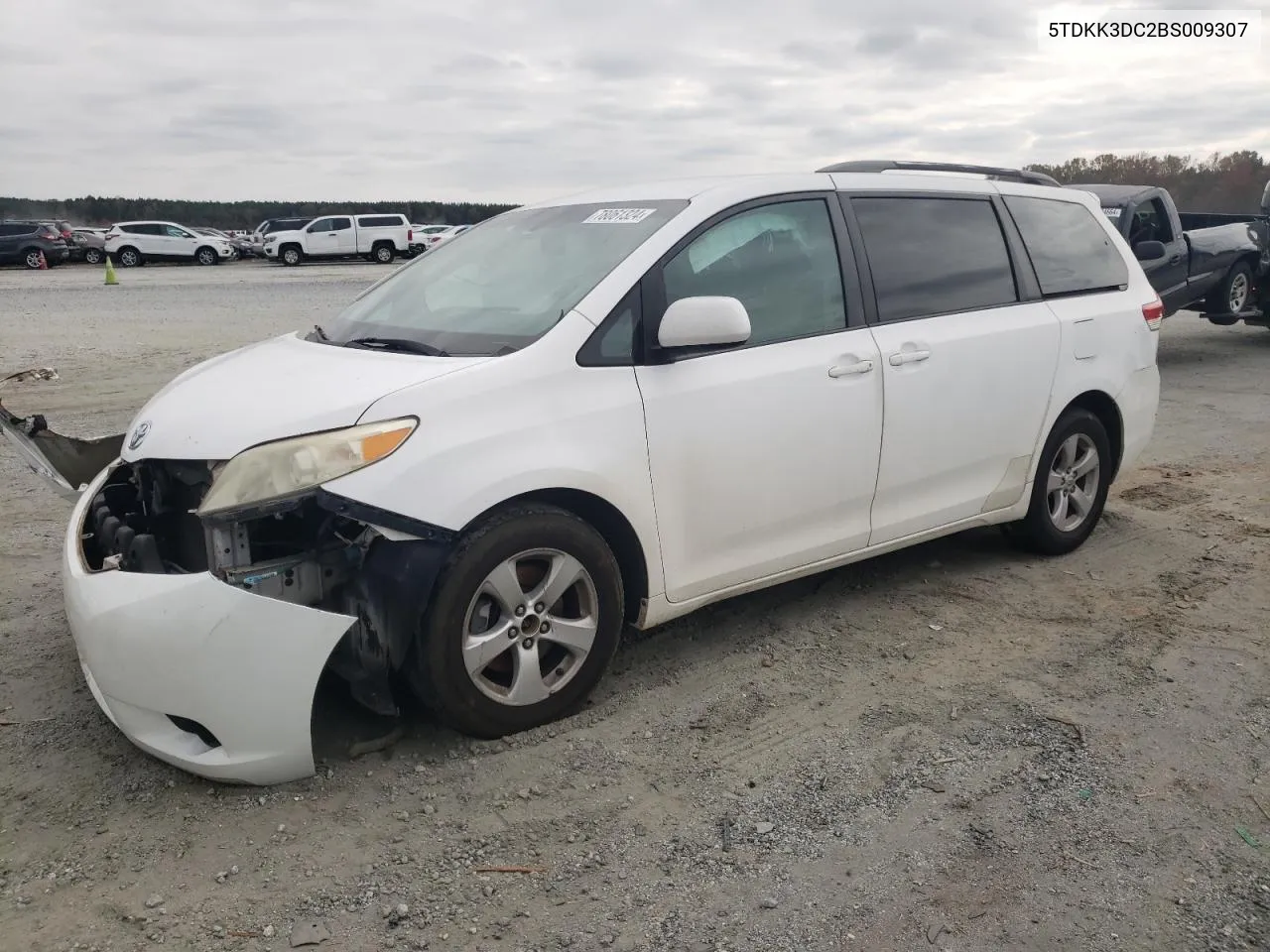 2011 Toyota Sienna Le VIN: 5TDKK3DC2BS009307 Lot: 78061324