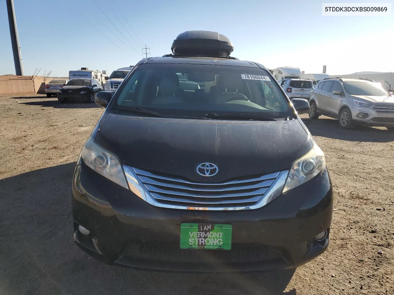 2011 Toyota Sienna Xle VIN: 5TDDK3DCXBS009869 Lot: 78106044