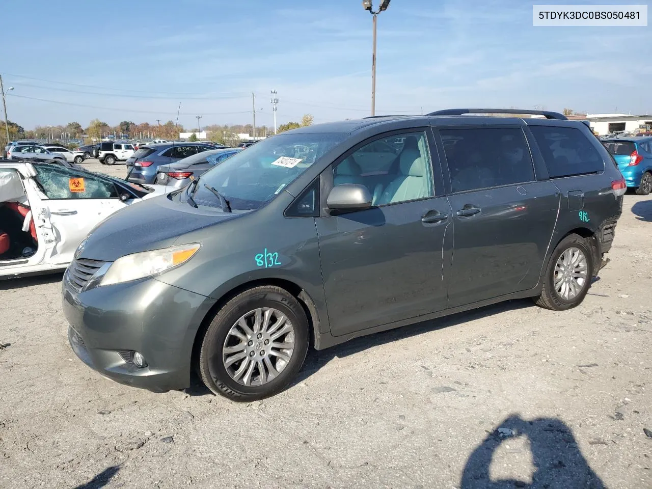 2011 Toyota Sienna Xle VIN: 5TDYK3DC0BS050481 Lot: 78407374