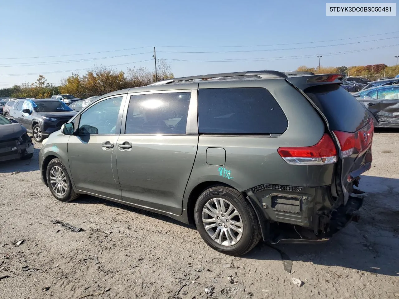 2011 Toyota Sienna Xle VIN: 5TDYK3DC0BS050481 Lot: 78407374