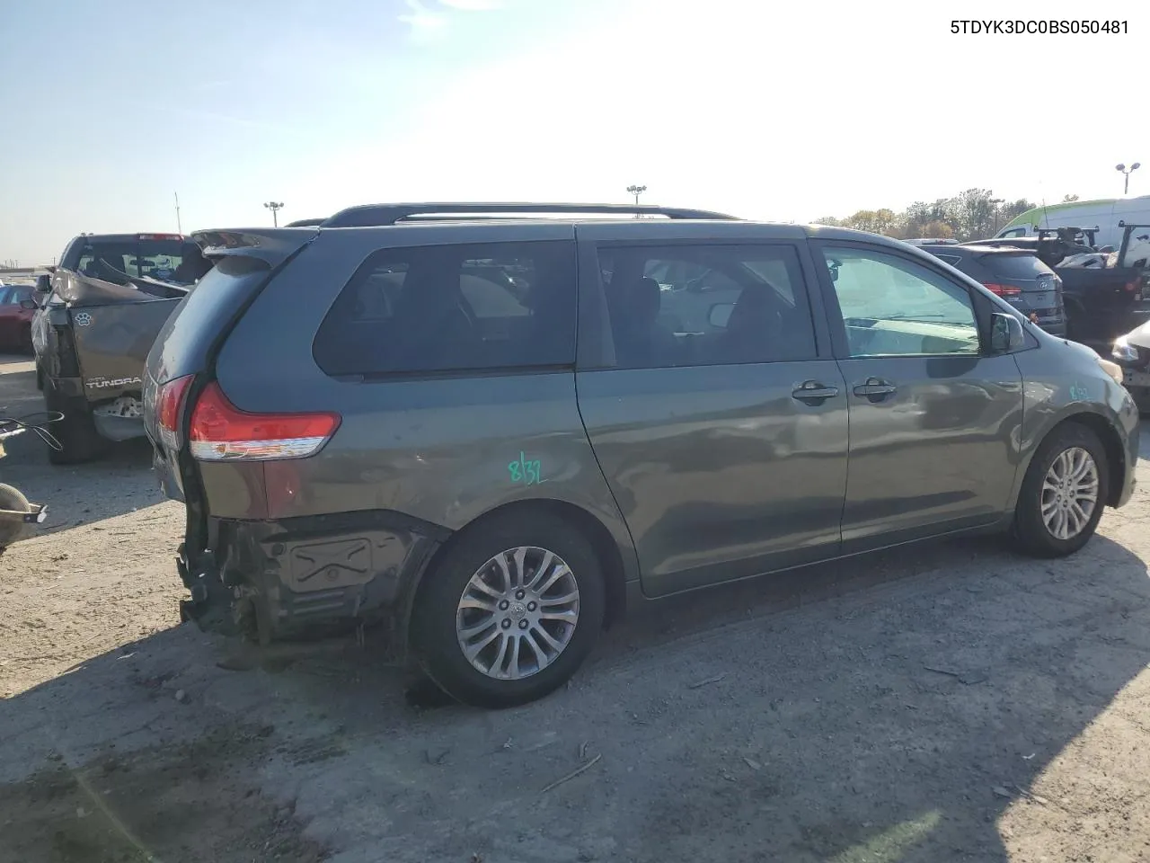 2011 Toyota Sienna Xle VIN: 5TDYK3DC0BS050481 Lot: 78407374