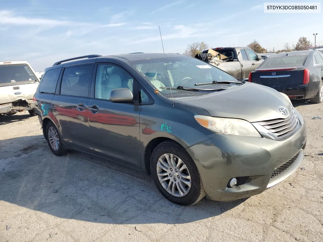 2011 Toyota Sienna Xle VIN: 5TDYK3DC0BS050481 Lot: 78407374