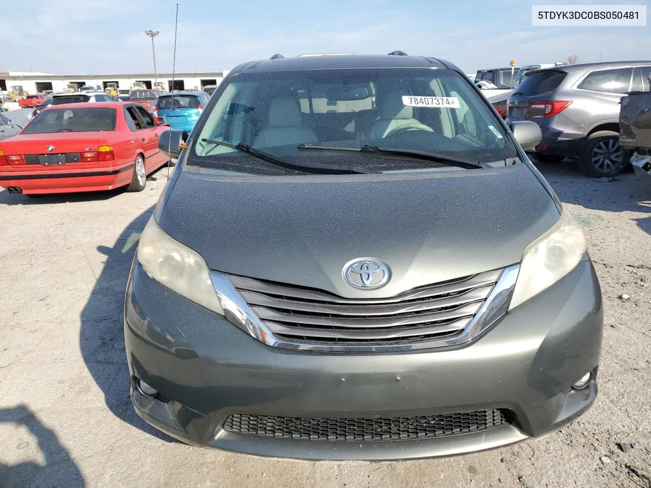 2011 Toyota Sienna Xle VIN: 5TDYK3DC0BS050481 Lot: 78407374