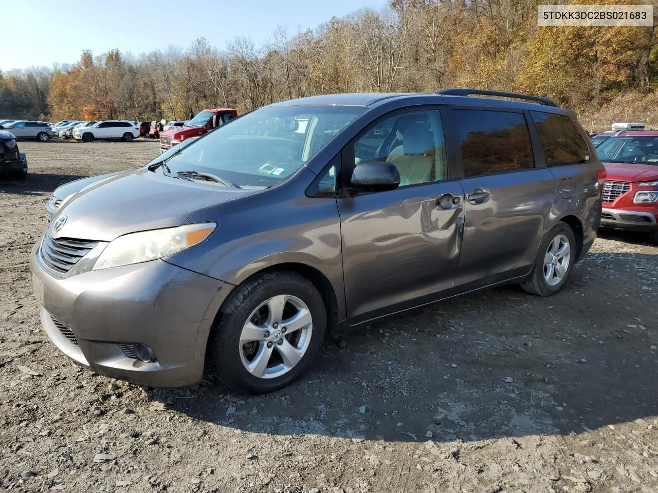 2011 Toyota Sienna Le VIN: 5TDKK3DC2BS021683 Lot: 78460764