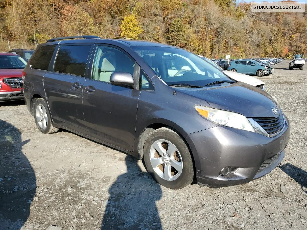 2011 Toyota Sienna Le VIN: 5TDKK3DC2BS021683 Lot: 78460764