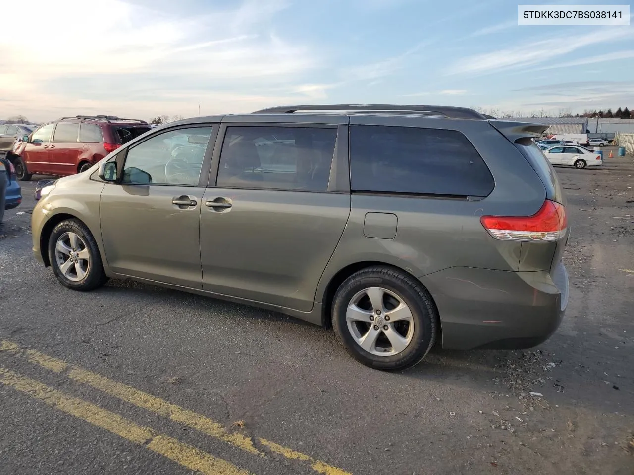 2011 Toyota Sienna Le VIN: 5TDKK3DC7BS038141 Lot: 78499684