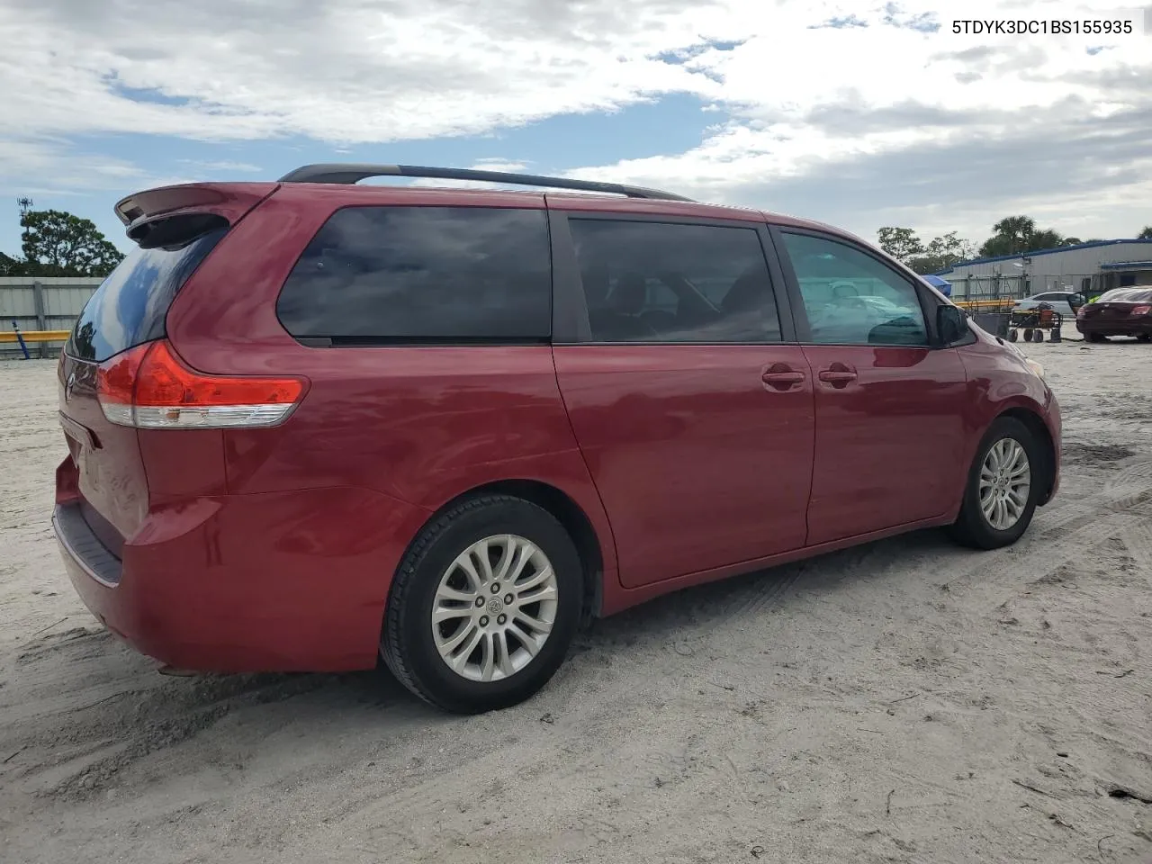 2011 Toyota Sienna Xle VIN: 5TDYK3DC1BS155935 Lot: 78580974