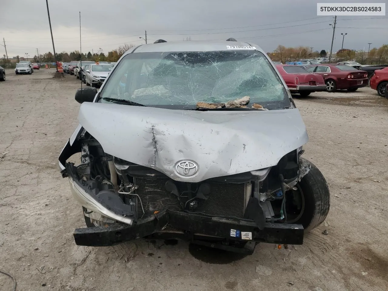 2011 Toyota Sienna Le VIN: 5TDKK3DC2BS024583 Lot: 79100514