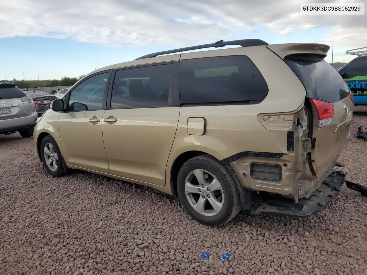 2011 Toyota Sienna Le VIN: 5TDKK3DC9BS052929 Lot: 79312744