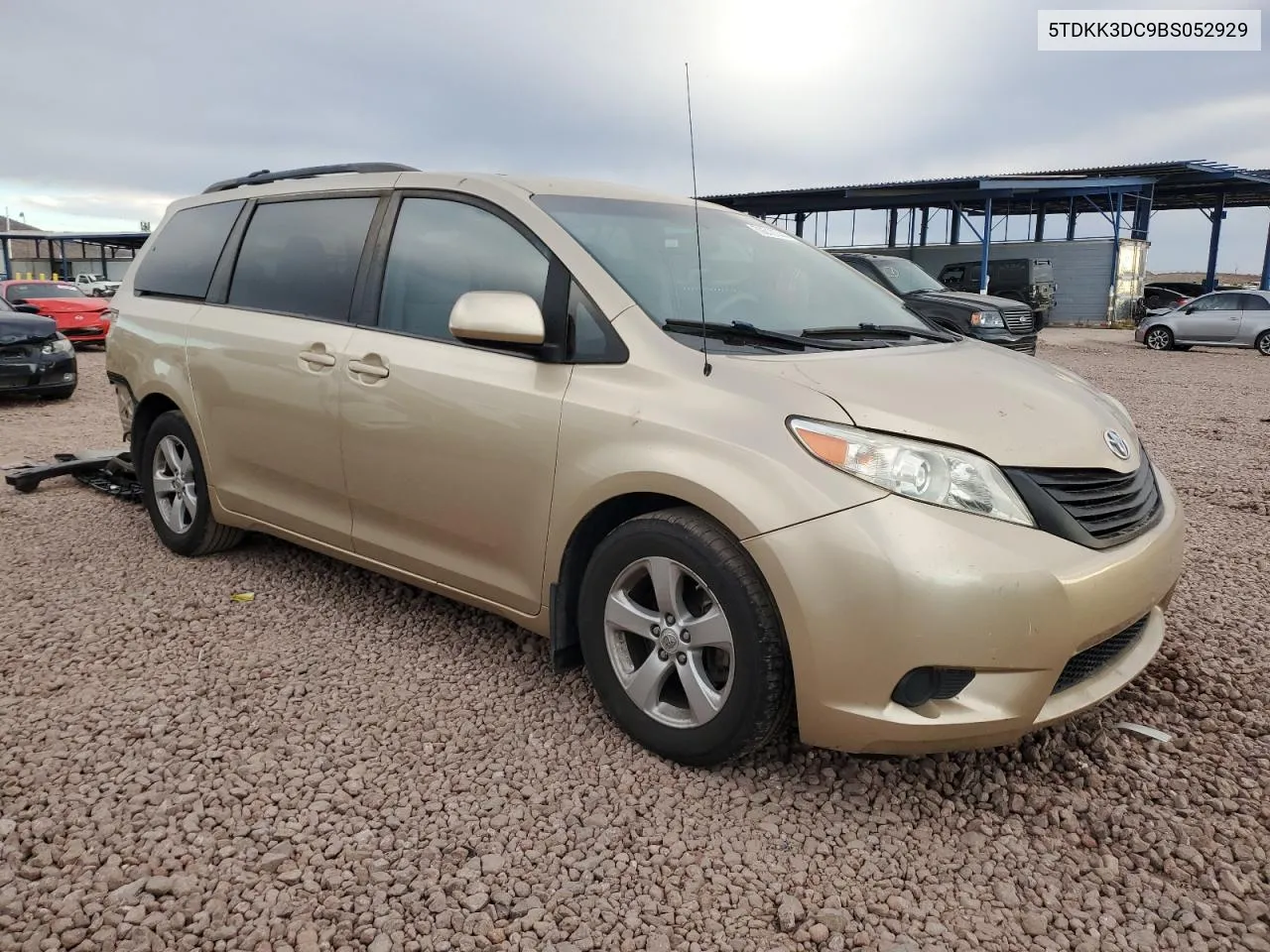 2011 Toyota Sienna Le VIN: 5TDKK3DC9BS052929 Lot: 79312744