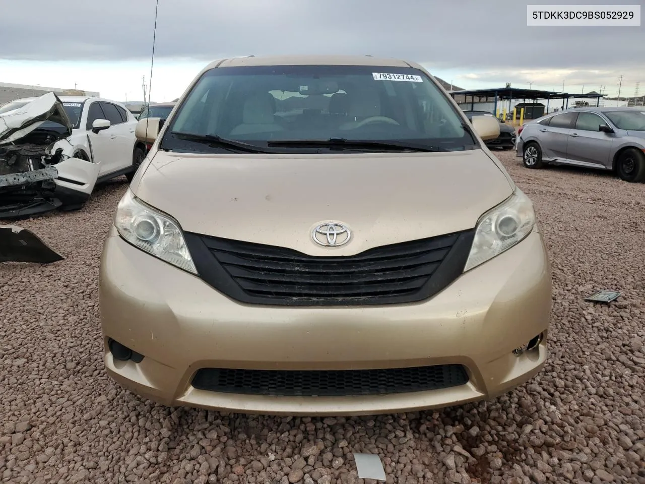 2011 Toyota Sienna Le VIN: 5TDKK3DC9BS052929 Lot: 79312744