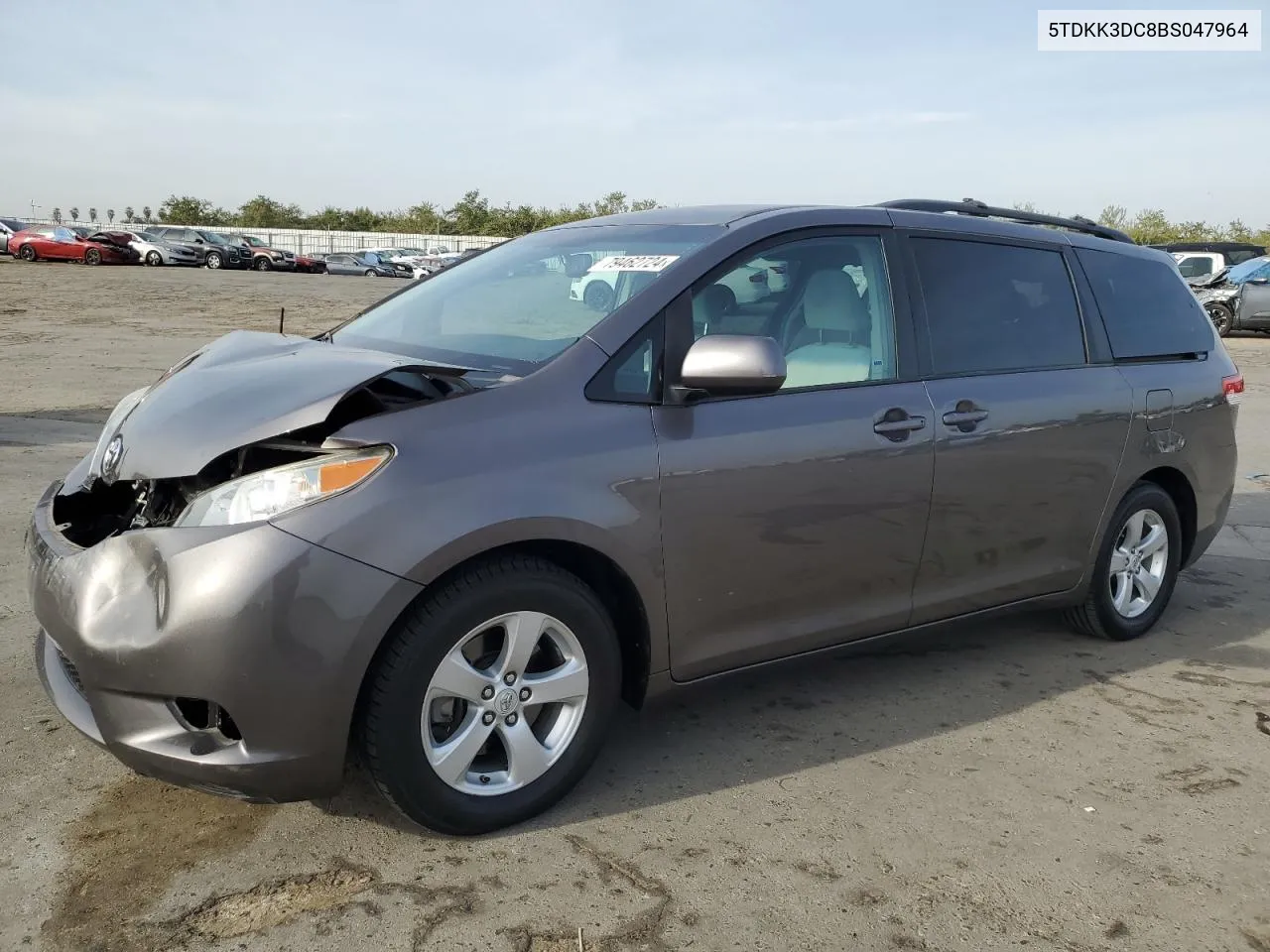 2011 Toyota Sienna Le VIN: 5TDKK3DC8BS047964 Lot: 79462724