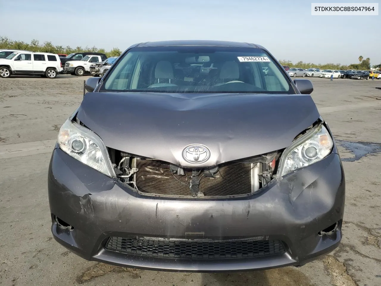 2011 Toyota Sienna Le VIN: 5TDKK3DC8BS047964 Lot: 79462724