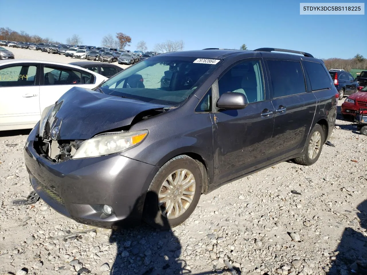 2011 Toyota Sienna Xle VIN: 5TDYK3DC5BS118225 Lot: 79762864